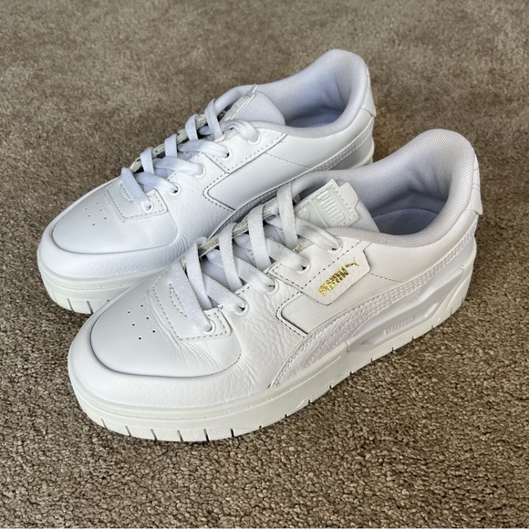 Puma Cali Dream White Platform Sneakers - Picture 2 of 7